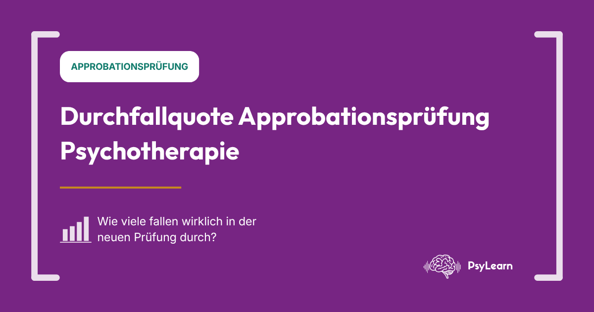 Durchfallquote Approbationsprüfung Psychotherapie