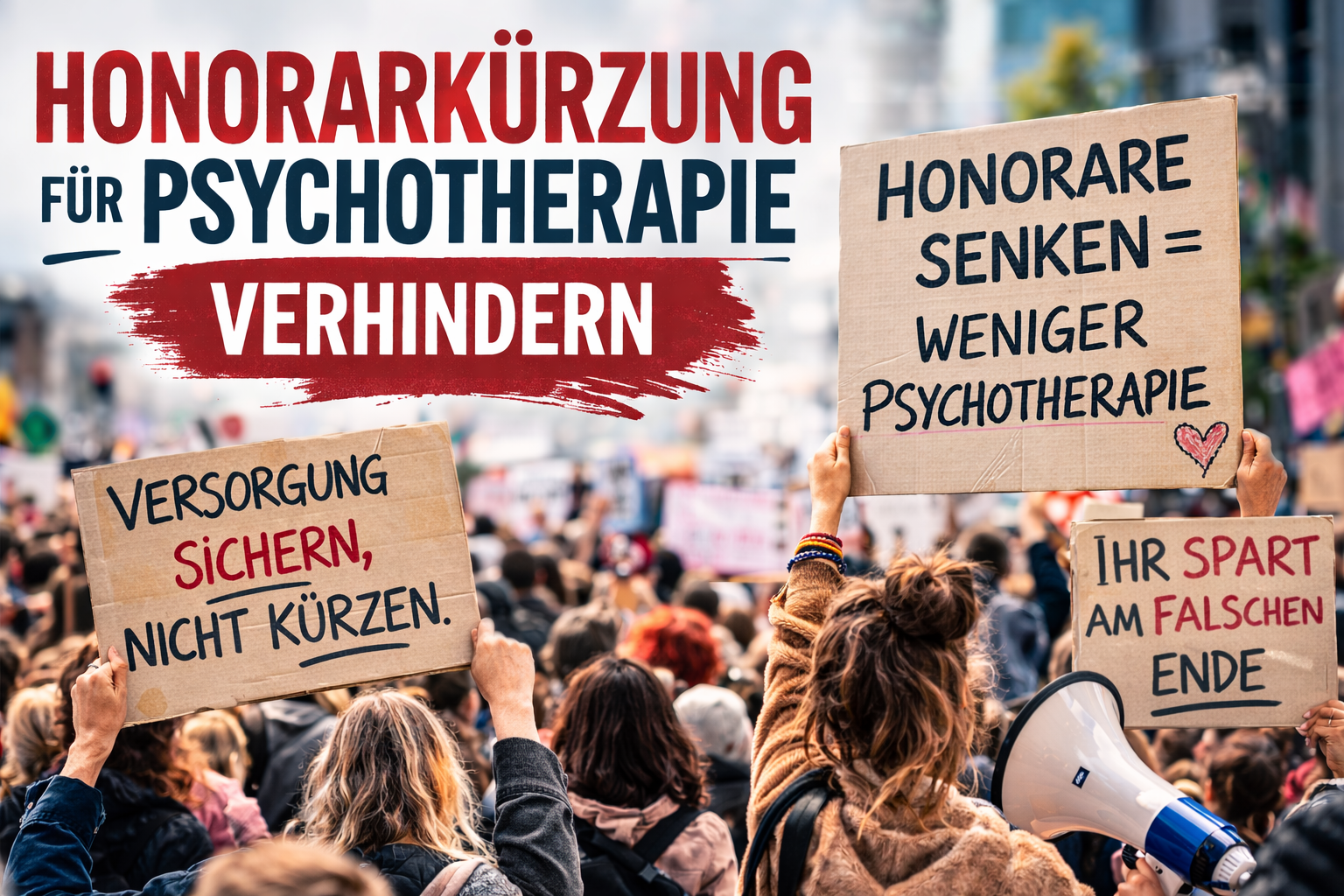 Honorarkürzung für Psychotherapeut*innen 2026: Hintergründe, Reaktionen und Demos